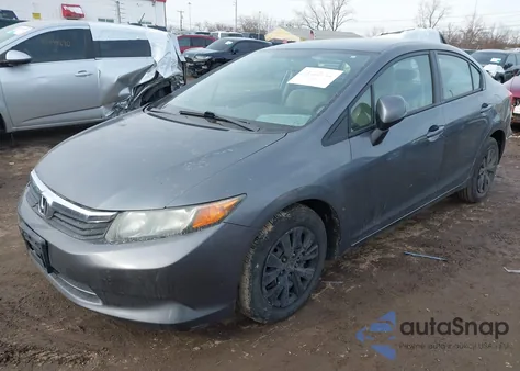 2012 Honda Civic Lx из США, поврежденный, VIN 19XFB2F53CE104559